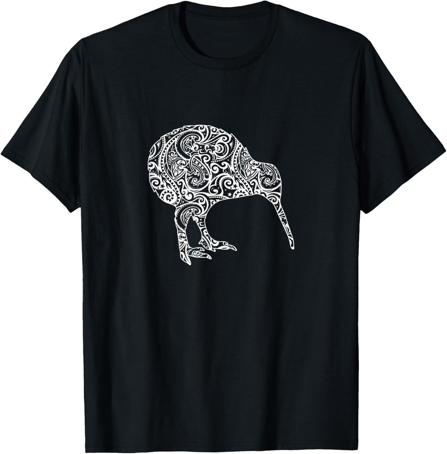 Kiwi Maori Polinesian, New Zealand Kiwi Bird T-Shirt - T-Shirt | Black