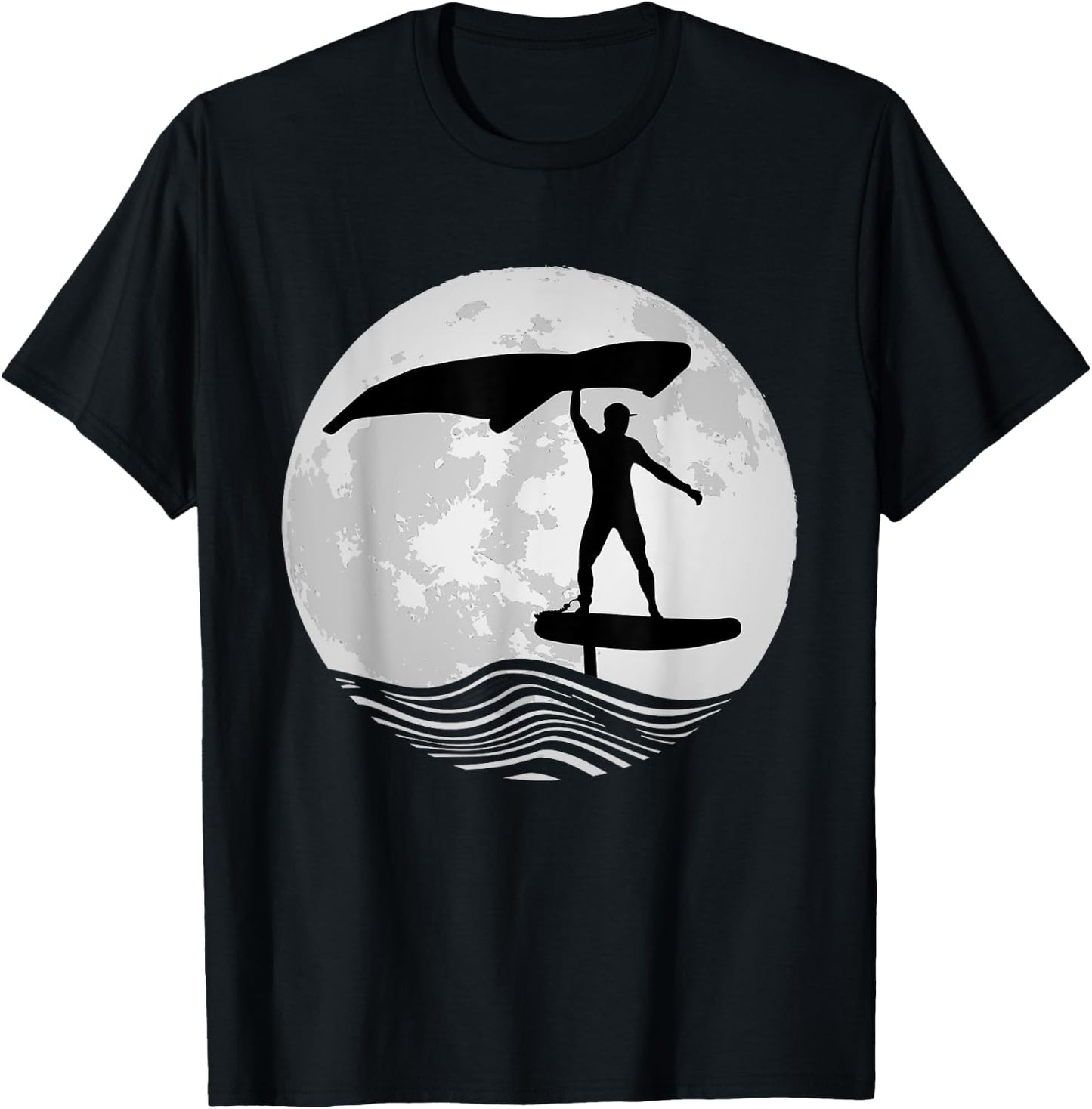 Wing Surf Wing Foil Wingsurfer Foiler T-Shirt - T-Shirt | Black