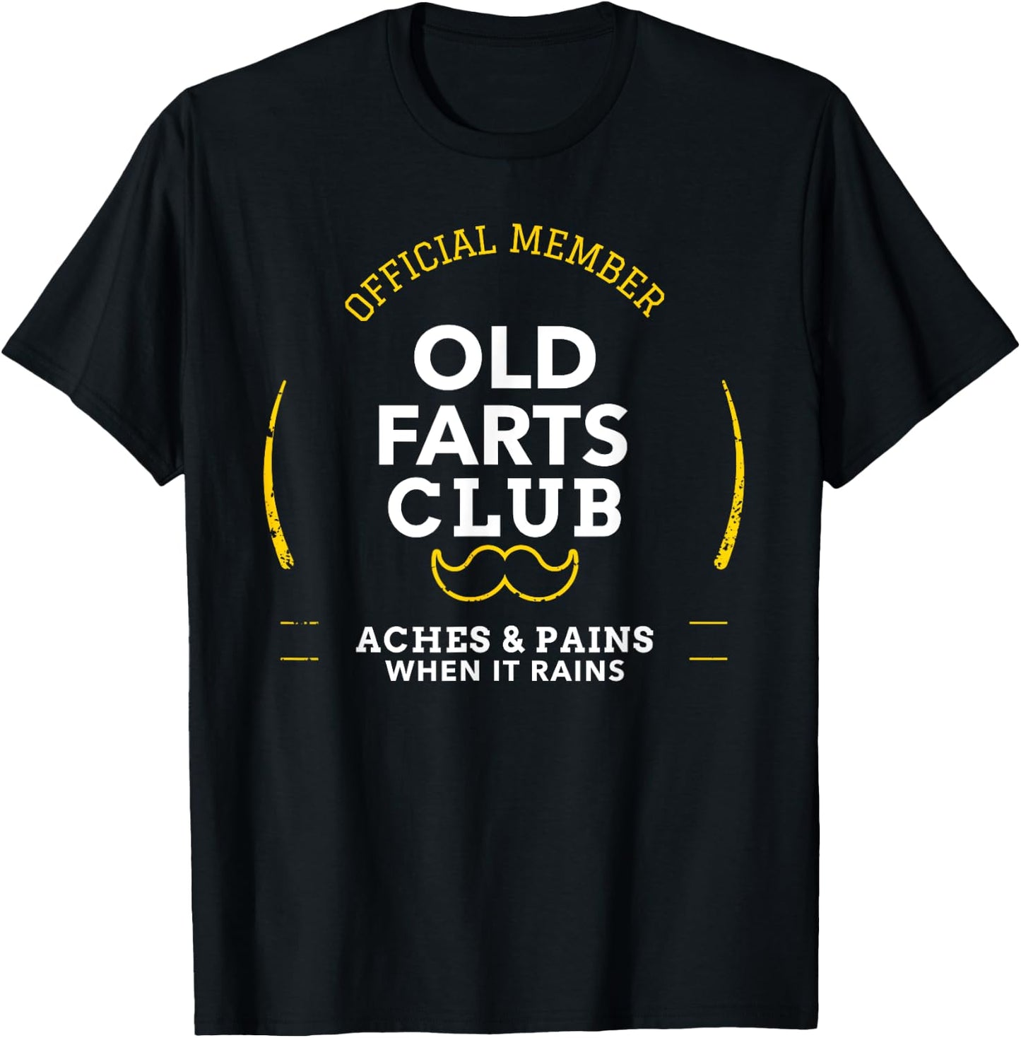Official Member Old Farts Club Shirt Funny Fart Joke Humor T-Shirt - T-Shirt | Black