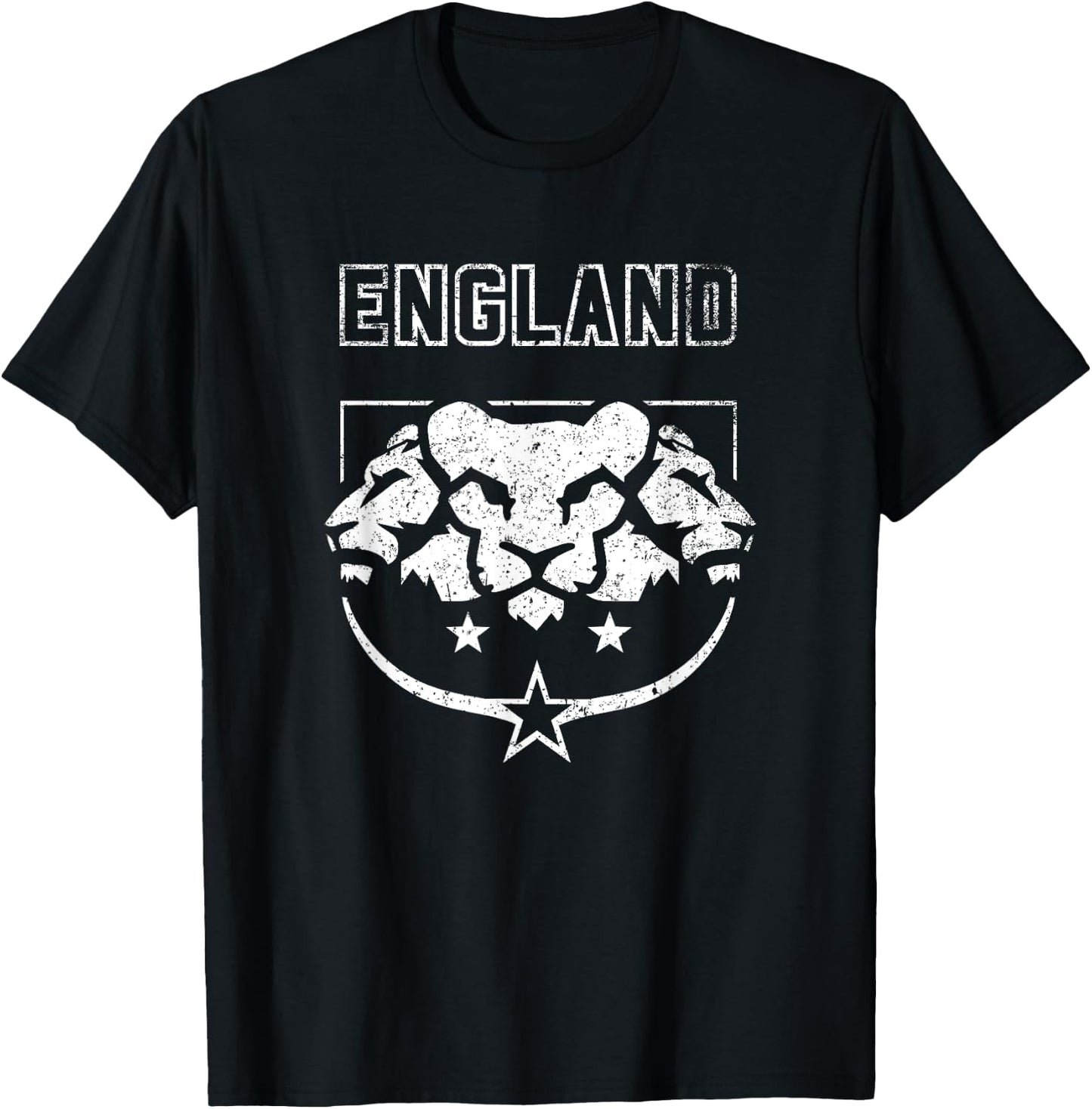 England Lioness Trio Euro Football T-Shirt - T-Shirt | Black