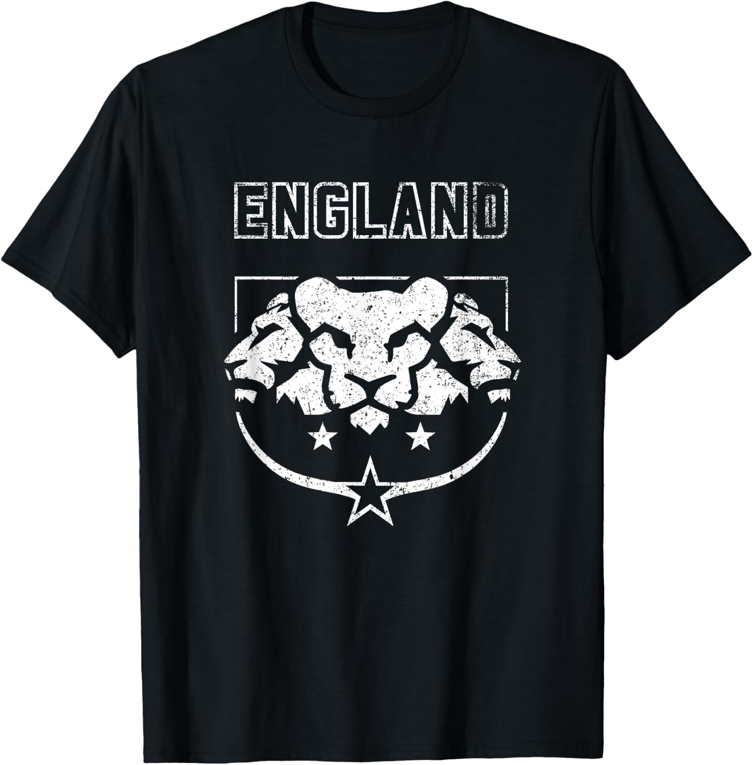 England Lioness Trio Euro Football T-Shirt - T-Shirt | Black