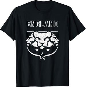 England Lioness Trio Euro Football T-Shirt - T-Shirt | Black