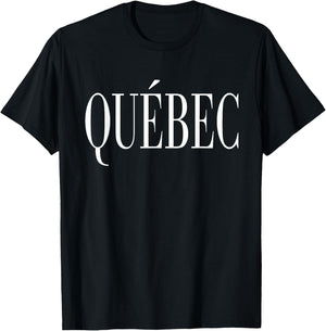 Quebec Canada Classic Vintage T-Shirt - T-Shirt | Black