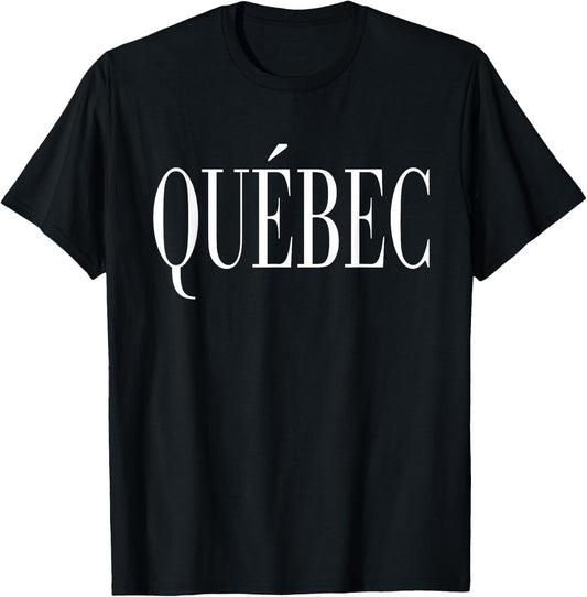 Quebec Canada Classic Vintage T-Shirt - T-Shirt | Black