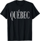 Quebec Canada Classic Vintage T-Shirt - T-Shirt | Black
