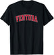 Ventura California CA Vintage Sports Design Red Design T-Shirt - T-Shirt | Black