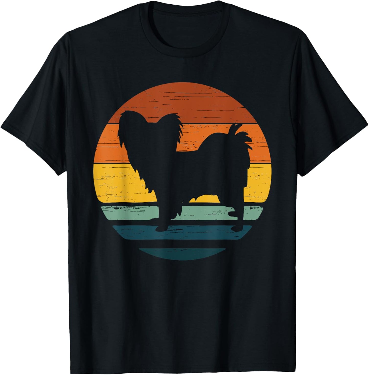 Chion Vintage Retro Mum Dad Dog Gift T-Shirt - T-Shirt | Black