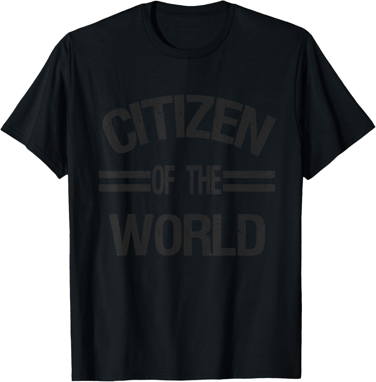 Citizen Of the World Travelers globetrotters Camping Outfit T-Shirt - T-Shirt | Black
