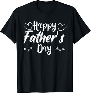 Happy Father's Day Daddy for Dad Son Daughter Toddler Kids T-Shirt - T-Shirt | Black