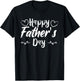 Happy Father's Day Daddy for Dad Son Daughter Toddler Kids T-Shirt - T-Shirt | Black