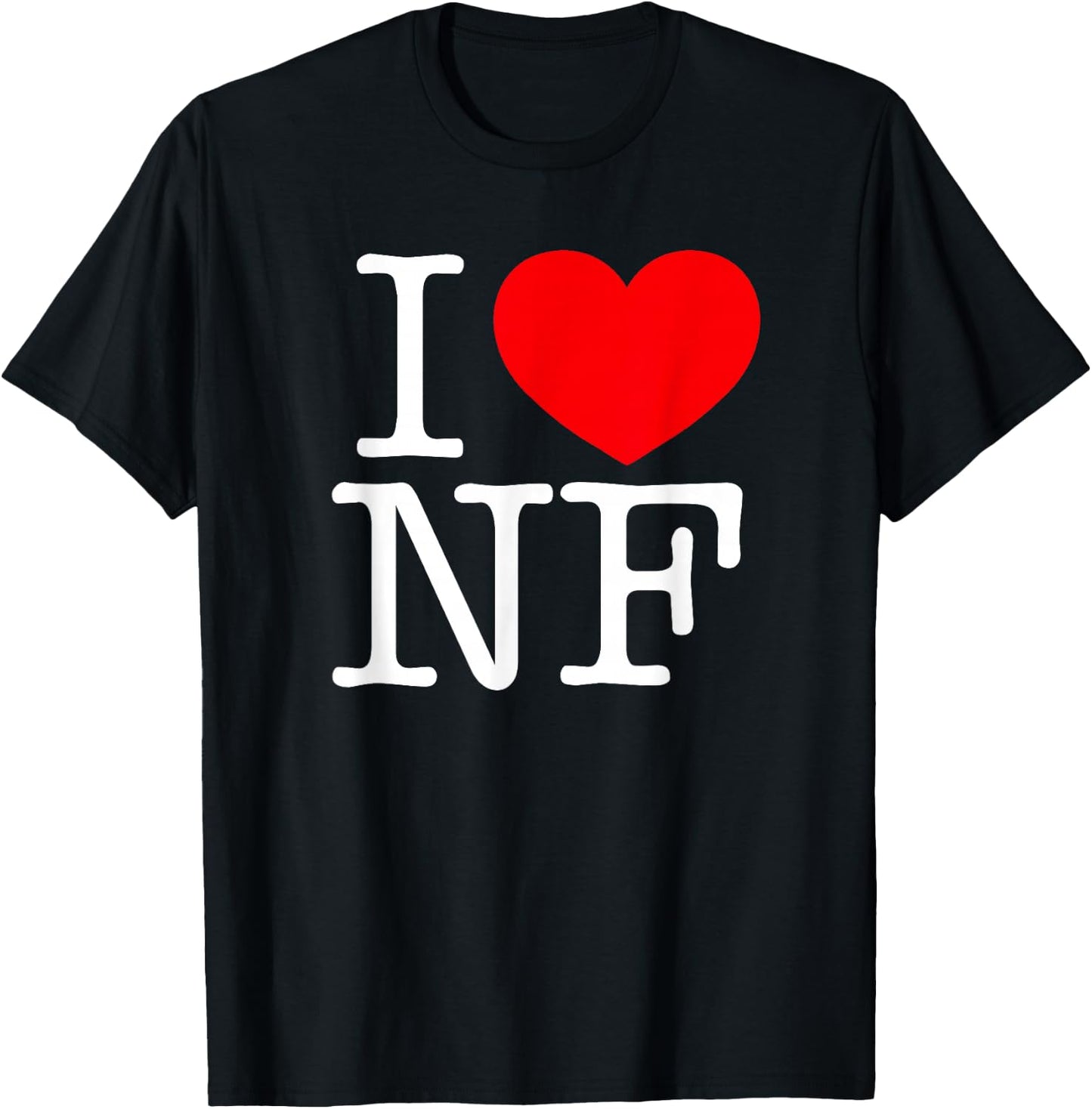 I Love (Heart) NF T-Shirt - T-Shirt | Black