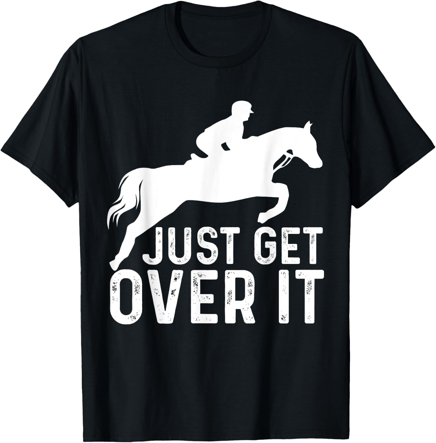 English Horse Riding Hunter Jumper Girl Horseback Riding T-Shirt - T-Shirt | Black