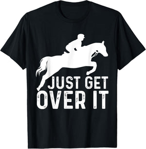 English Horse Riding Hunter Jumper Girl Horseback Riding T-Shirt - T-Shirt | Black