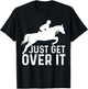 English Horse Riding Hunter Jumper Girl Horseback Riding T-Shirt - T-Shirt | Black