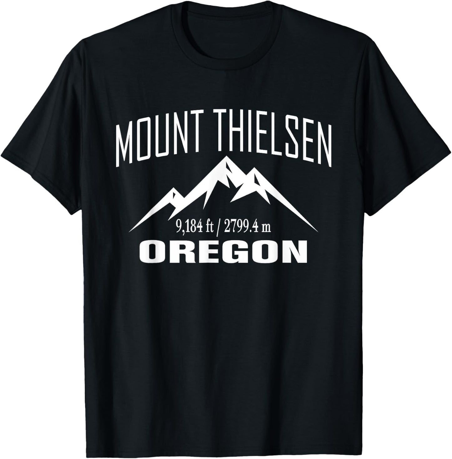 MOUNT THIELSEN OREGON Climbing Summit Club Outdoor Gift T-Shirt - T-Shirt | Black
