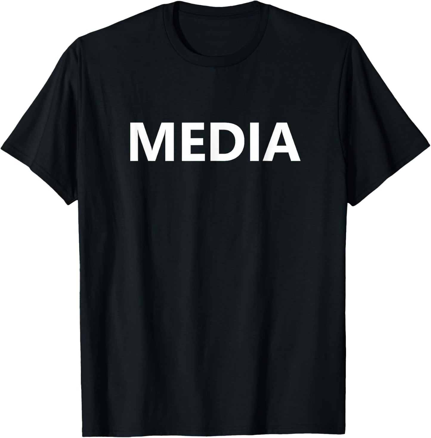 Media Press News Journalist Job Camera Staff TV Reporter T-Shirt - T-Shirt | Black