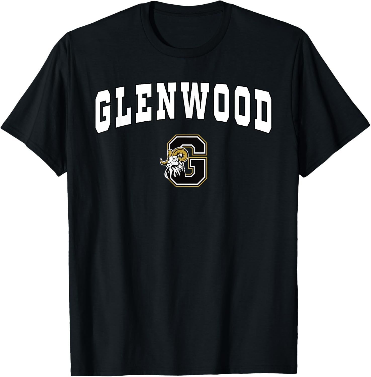 Glenwood High School Rams T-Shirt - T-Shirt | Black