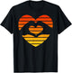 Sunset Sunrise Love Heart Hands Over Sun T-Shirt - T-Shirt | Black
