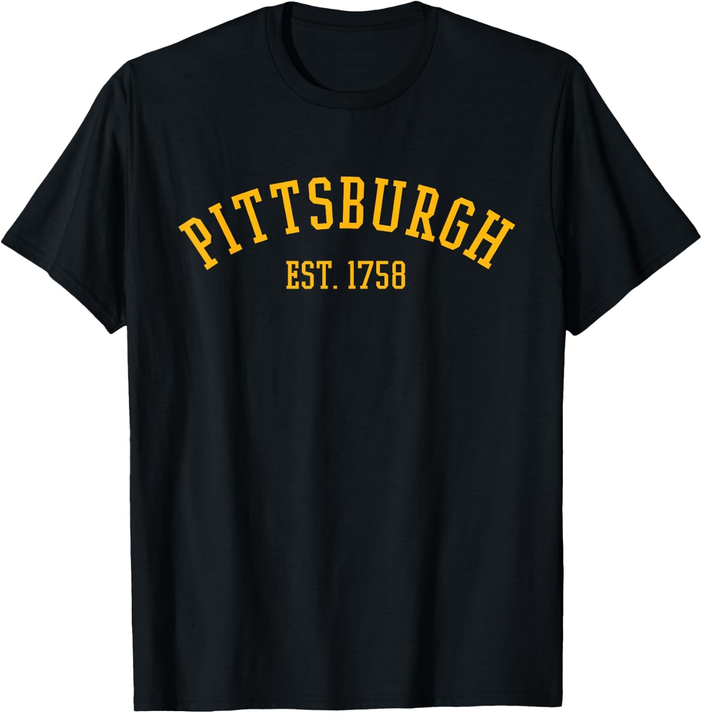Pittsburgh Est. 1758 Vintage T-Shirt - T-Shirt | Black