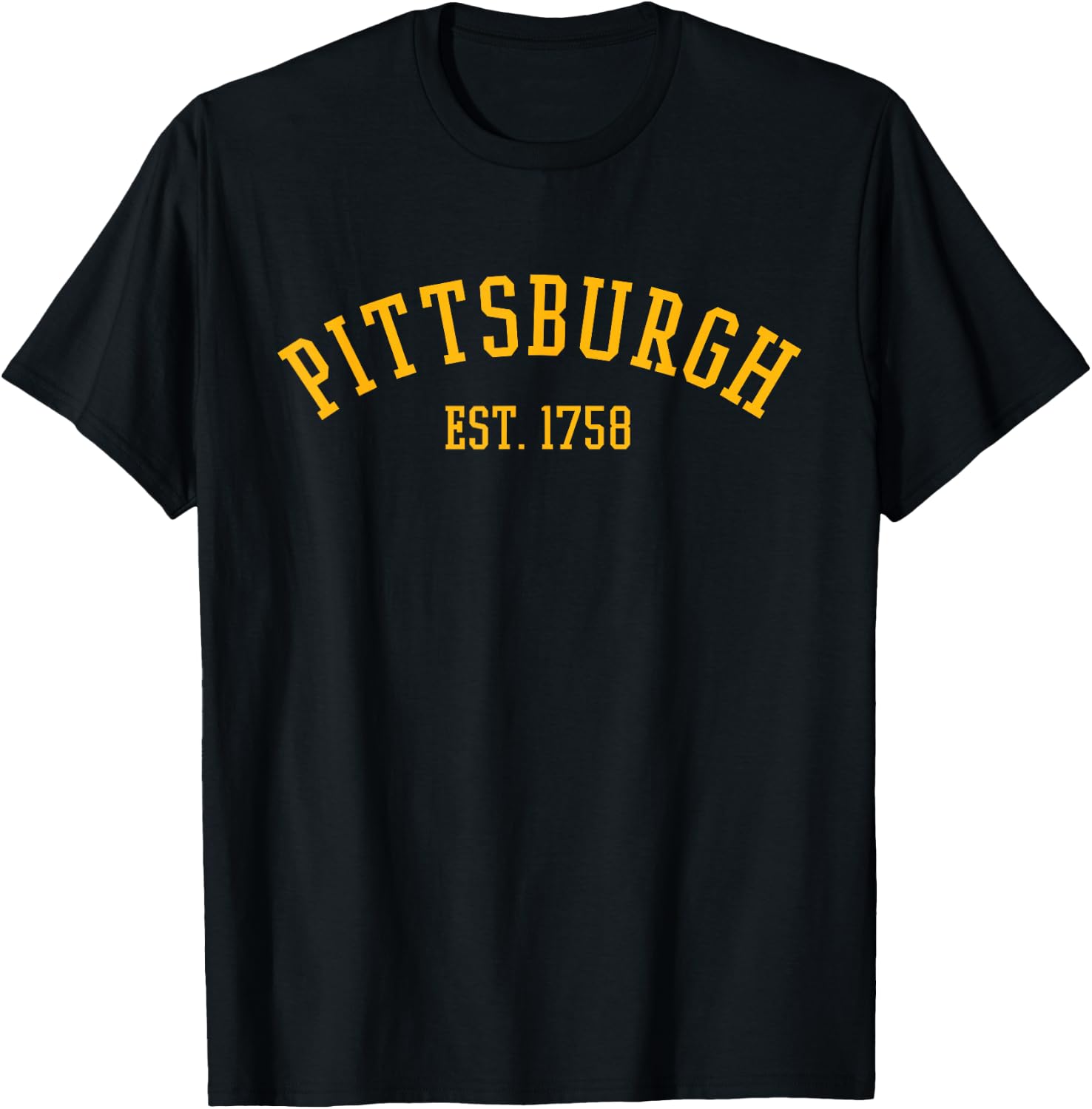 Pittsburgh Est. 1758 Vintage T-Shirt - T-Shirt | Black