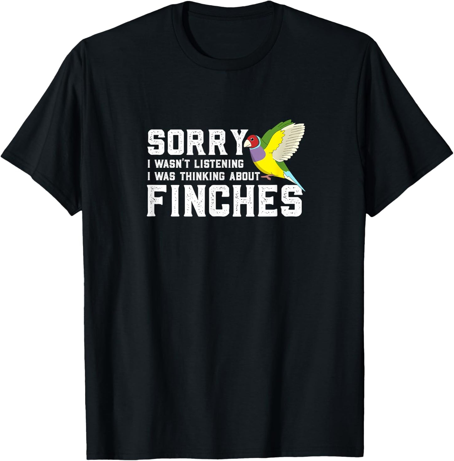Rainbow Finches - Bird gift - Funny Gouldian Finch T-Shirt - T-Shirt | Black