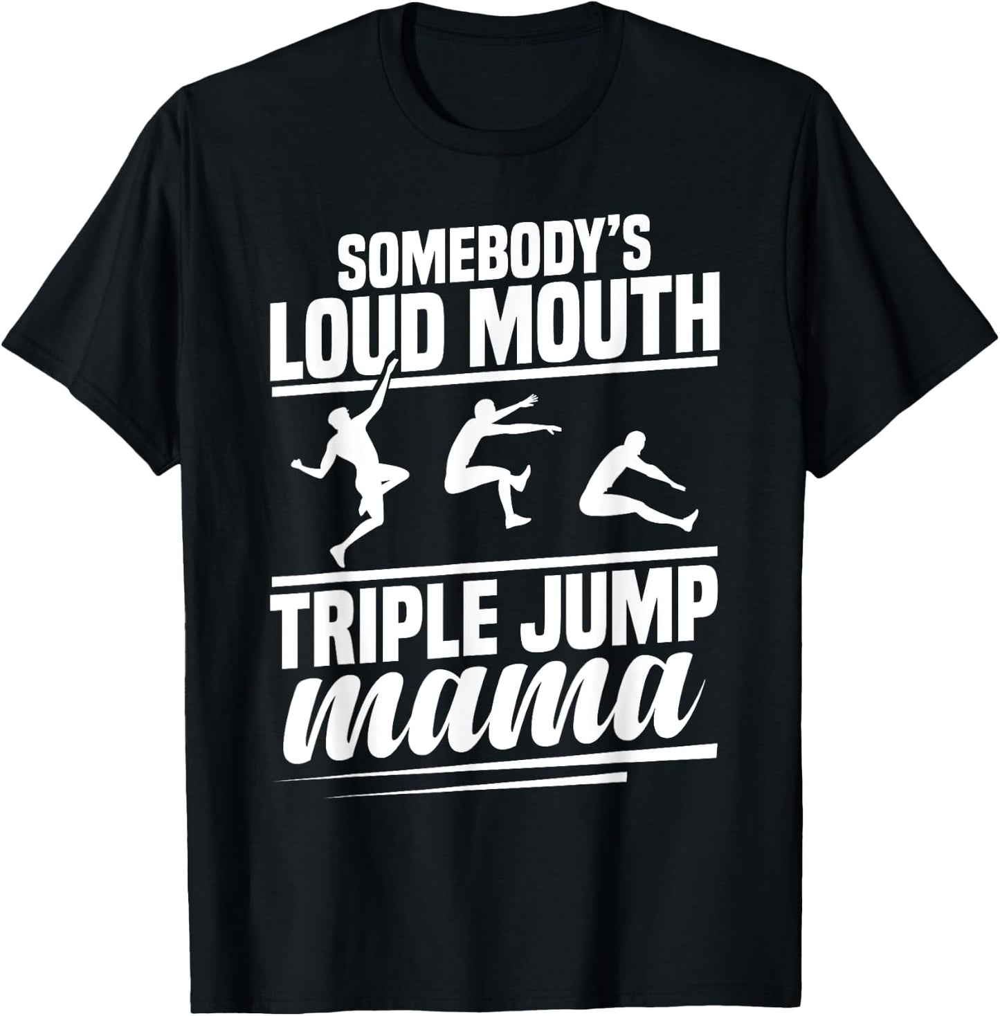 Triple Jump Spikes Track & Field Spikes Triple Jump Athlete T-Shirt - T-Shirt | Black