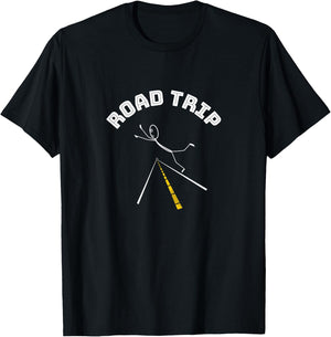 Funny Road Trip - Traveling - Vacation T-Shirt - T-Shirt | Black