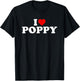 I Love Poppy T-Shirt - T-Shirt | Black