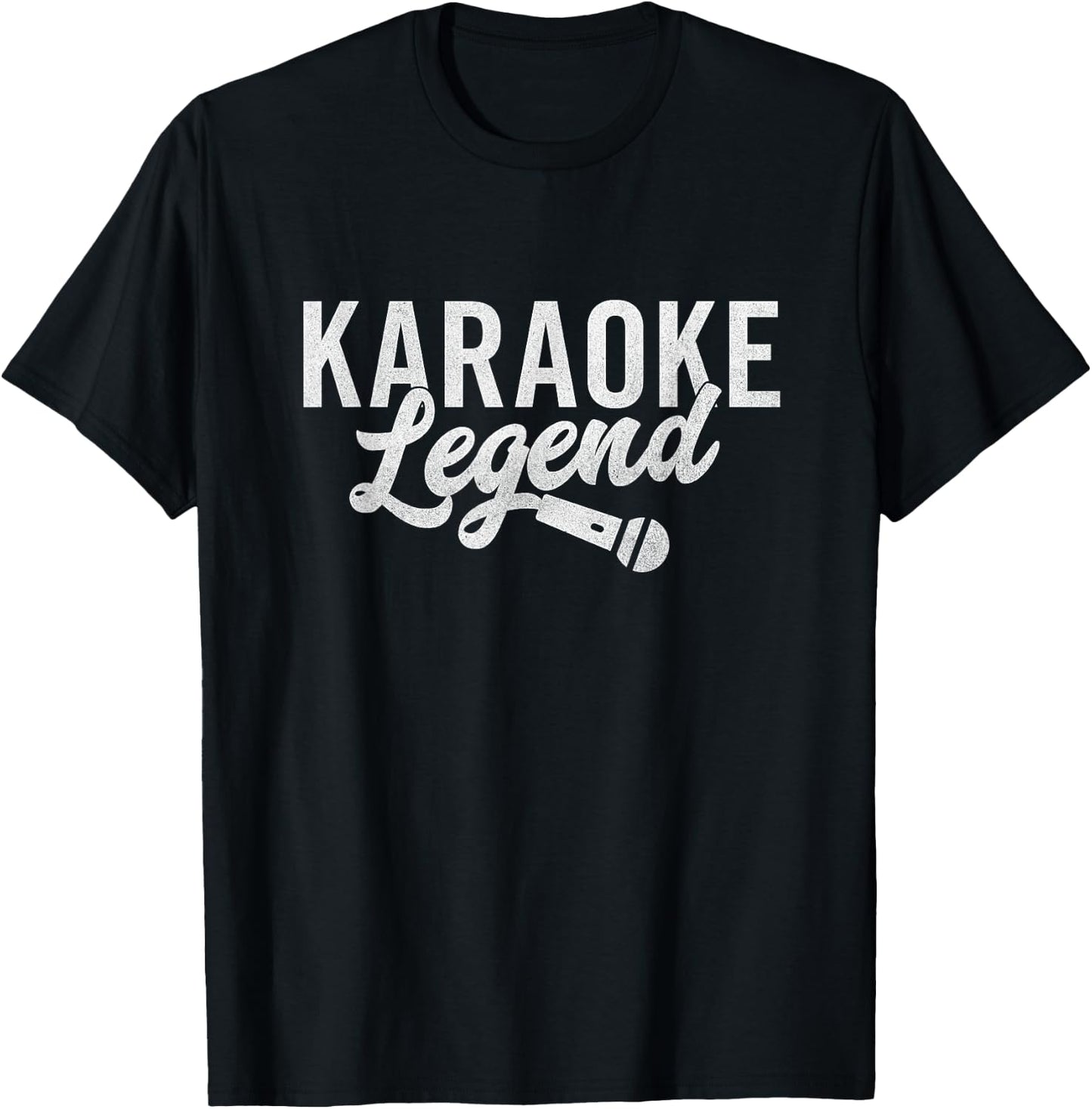 Karaoke Legend | Funny Karaoke Singer Gift T-Shirt - T-Shirt | Black
