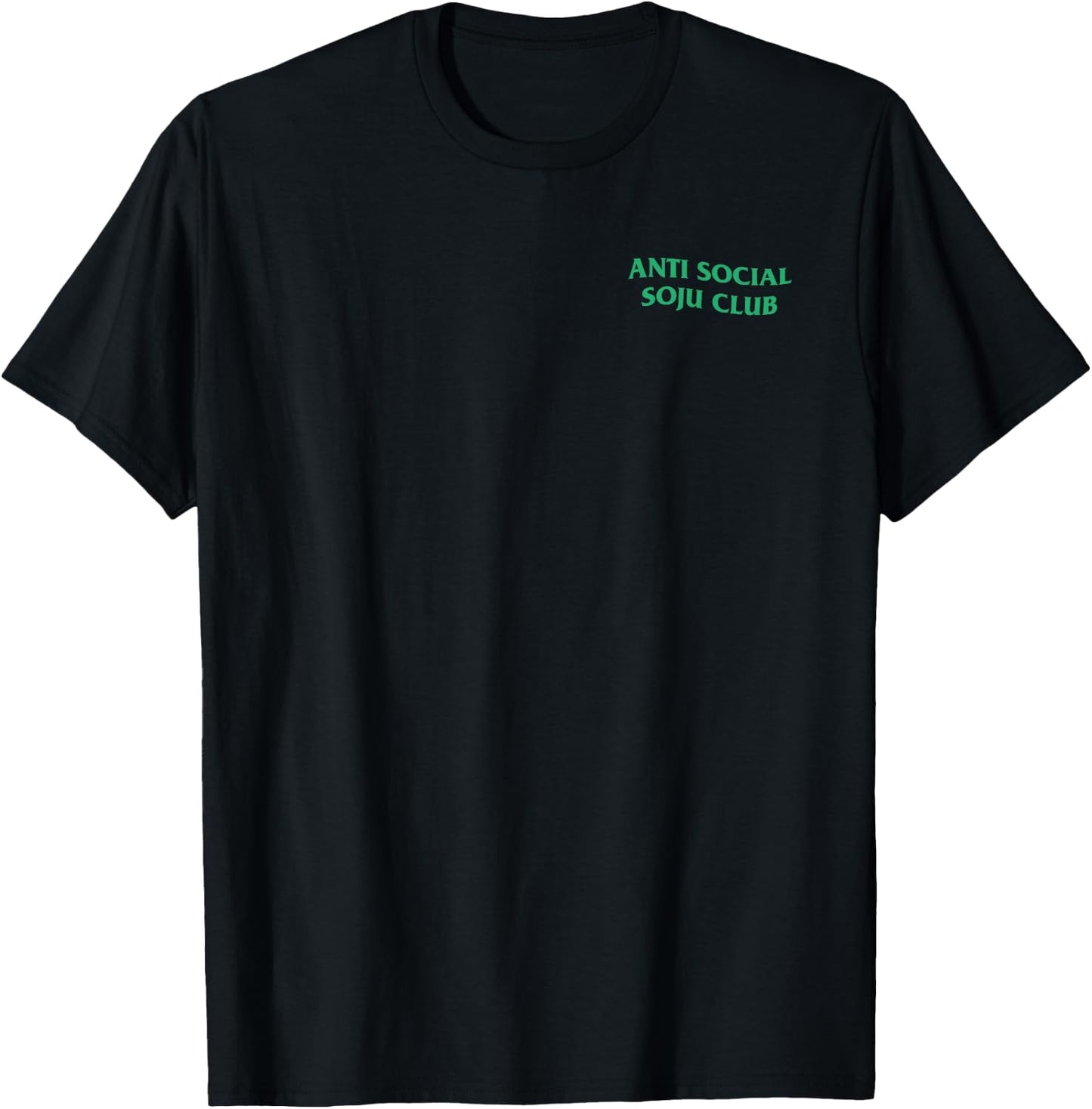 Anti Social Soju Club ABG Funny Drinking T-Shirt - T-Shirt | Black