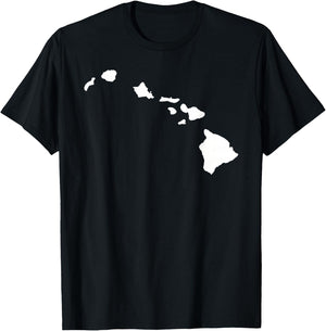 Hawaii map T-Shirt - T-Shirt | Black
