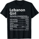 Proud Vintage Sport Born Living In Nutrition Facts Lebanon Girl NH New Hampshire Funny City Home Roots USA Gift T-Shirt - T-Shirt | Black