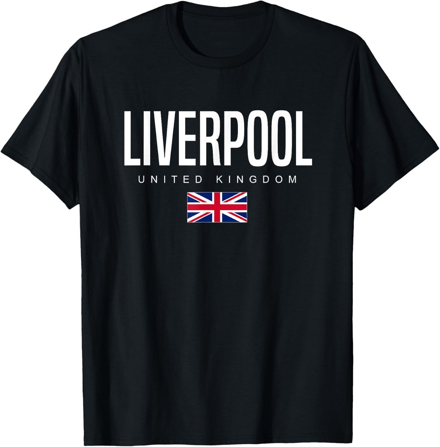 Liverpool England United Kingdom T-Shirt - T-Shirt | Black