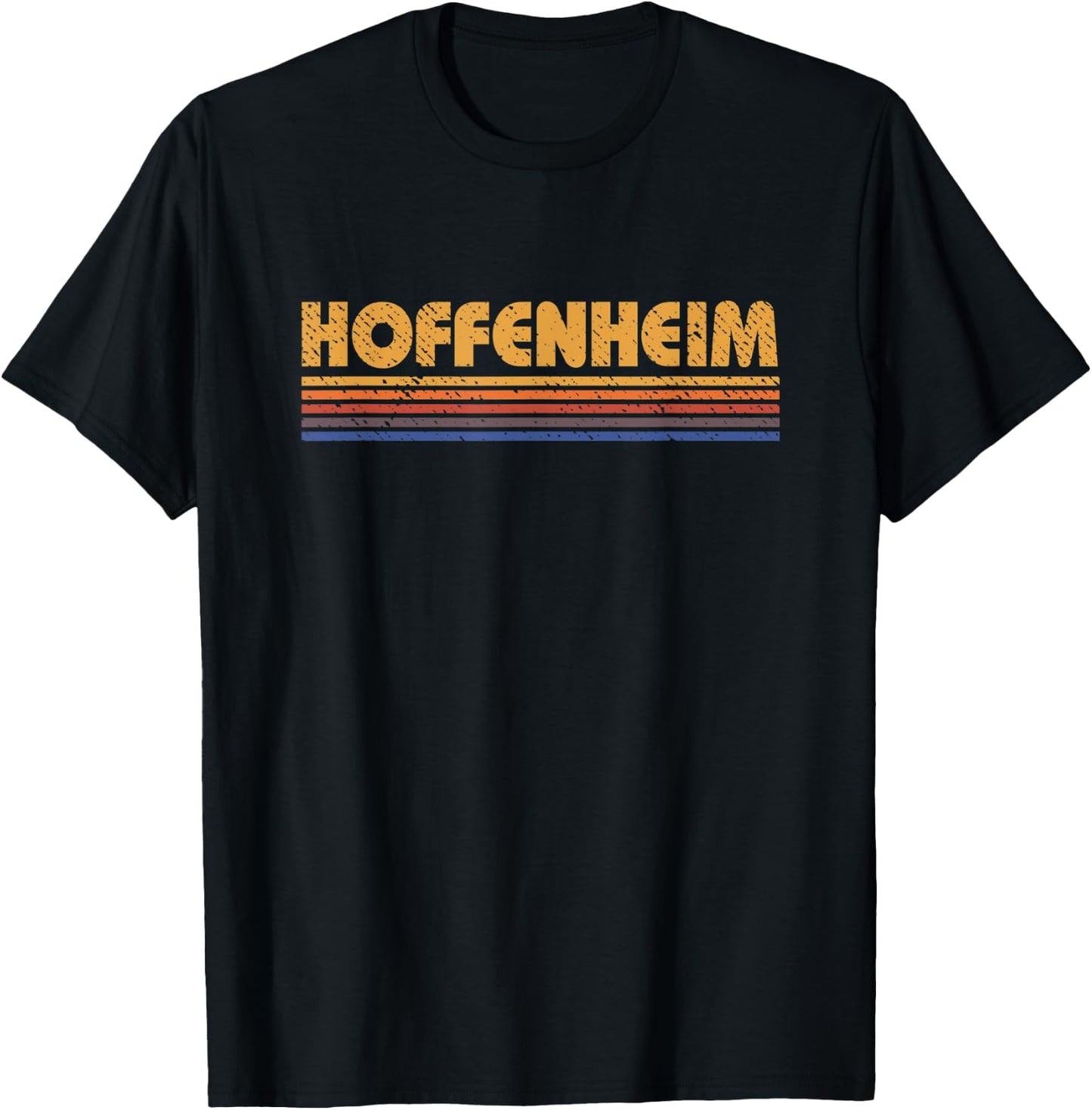 Hoffenheim Germany Vintage 80s Style T-Shirt - T-Shirt | Black
