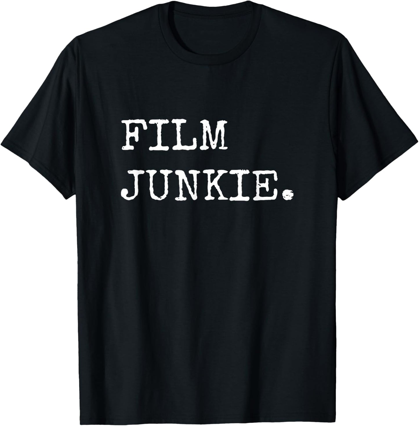 Filming By Design Company Adult Black Modern Letter Print Casual Film Director Movie Maker Gifts Film Junkie Filmmaking T-Shirt - T-Shirt | Black