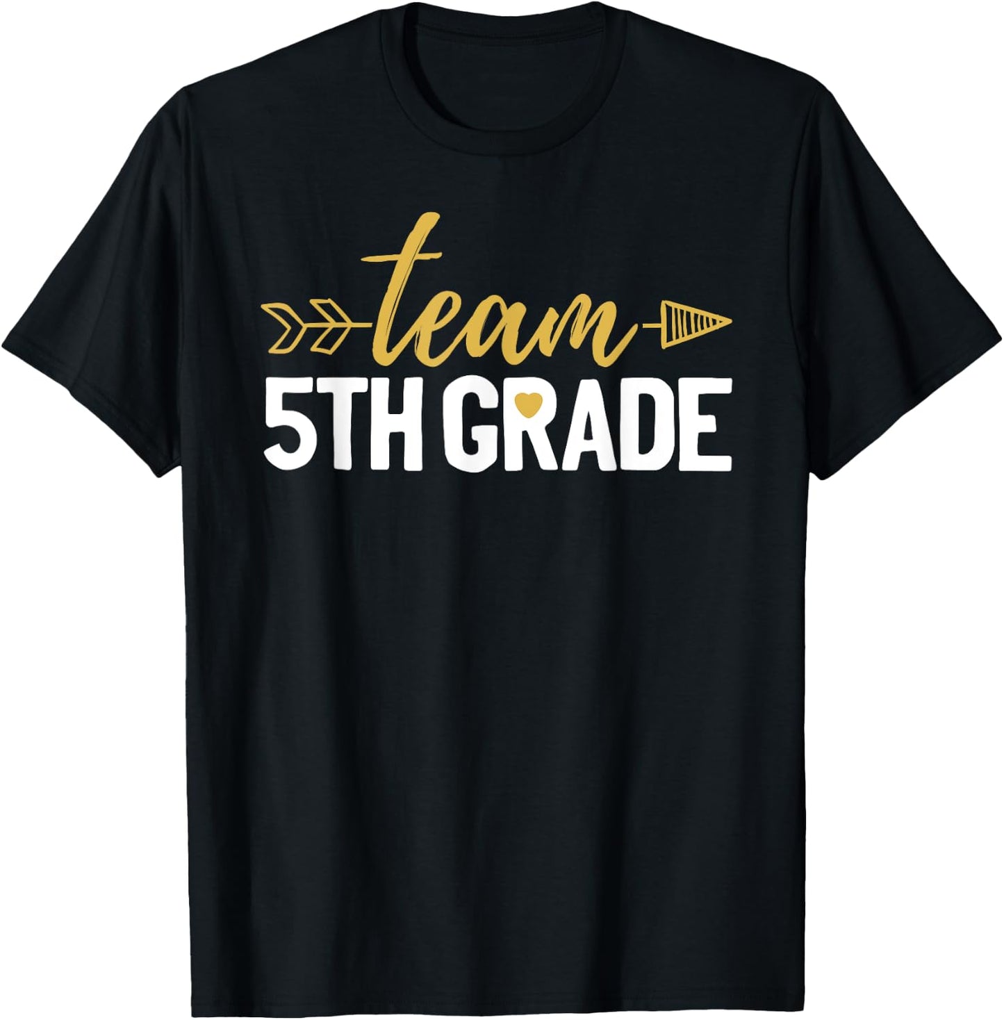 Team 5th Grade Hello Fifth Grade Crew Squad Teacher Kids T-Shirt - T-Shirt | Black