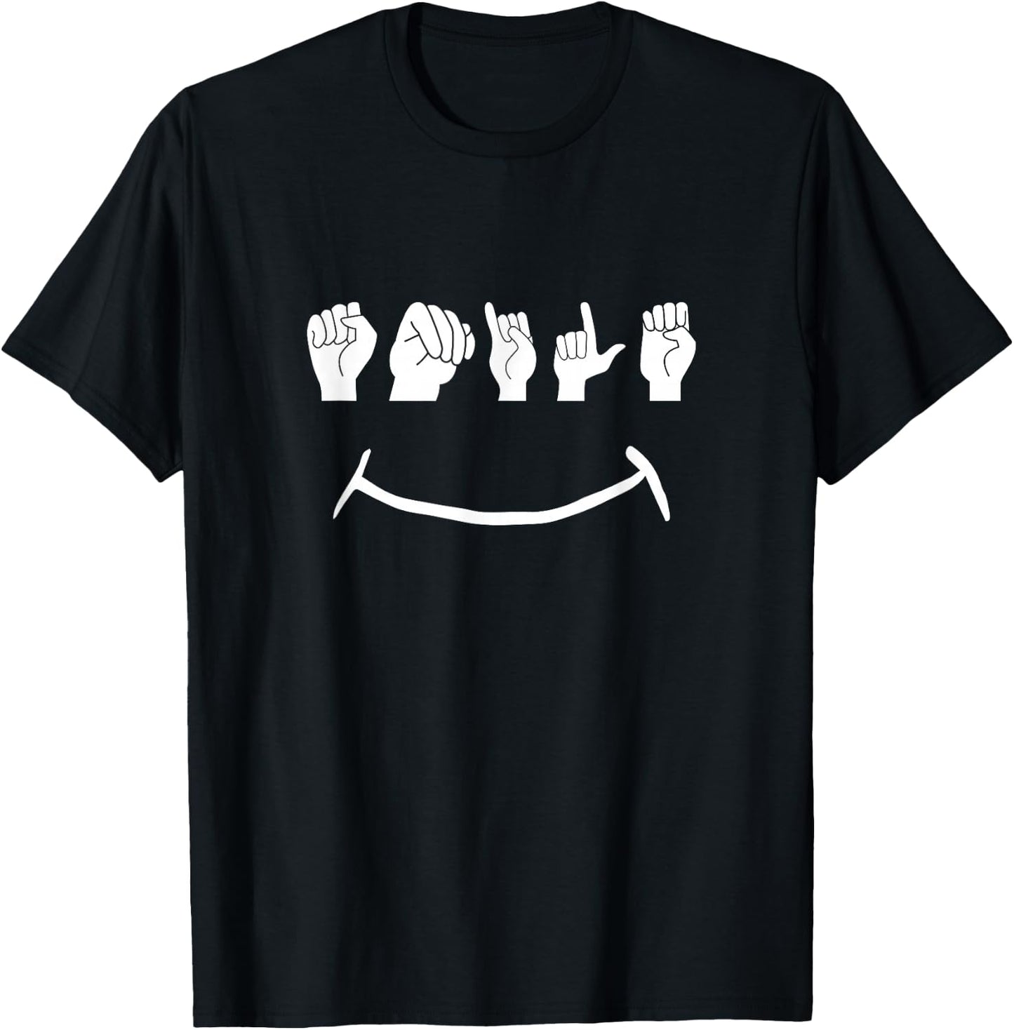 Funny ASL American Sign Language T-Shirt - T-Shirt | Black