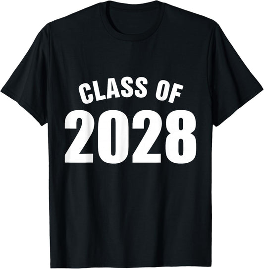 Class Of 2028 Senior Graduation School T-Shirt - T-Shirt | Black