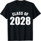 Class Of 2028 Senior Graduation School T-Shirt - T-Shirt | Black