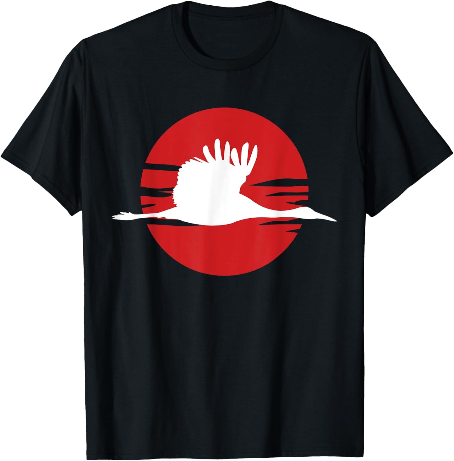 Crane Bird Sandhill Crane T-Shirt - T-Shirt | Black