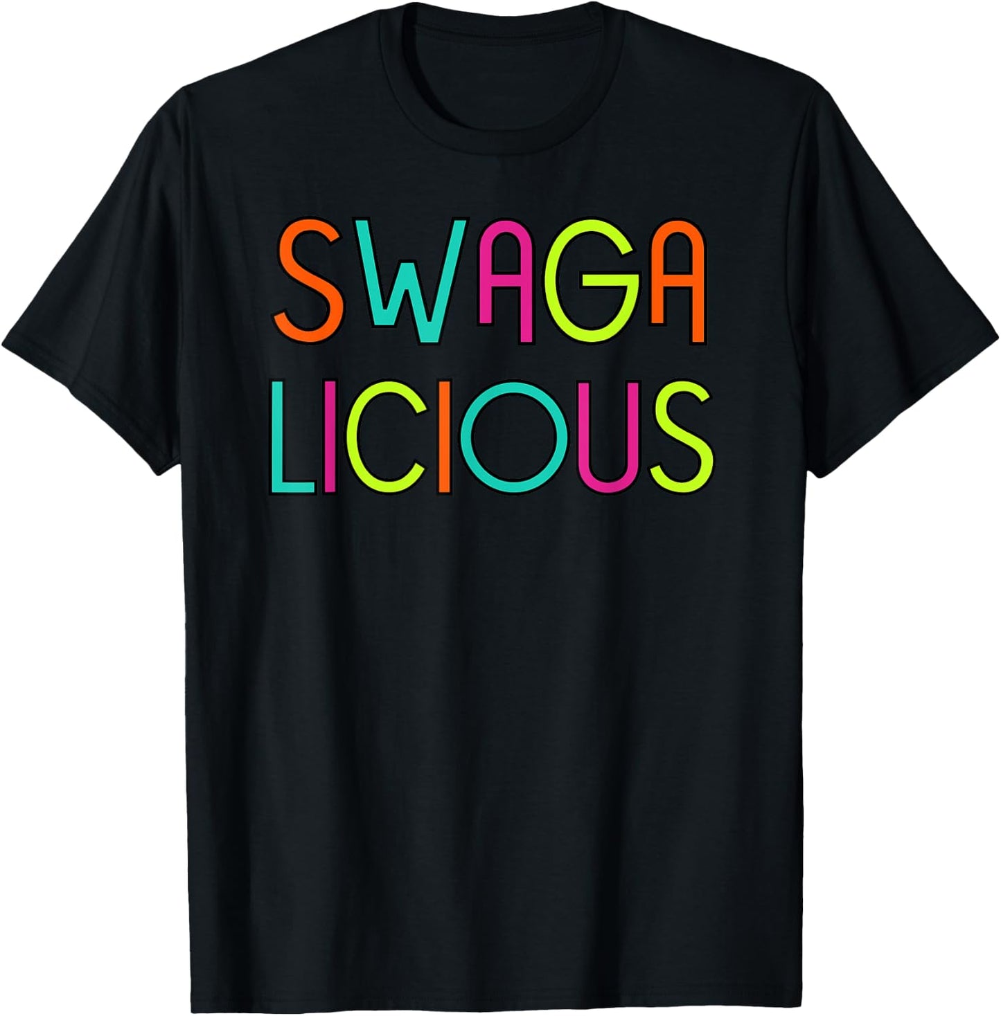 Funny Swagalicious Urban Hip Hop Statement Funky T-Shirt - T-Shirt | Black