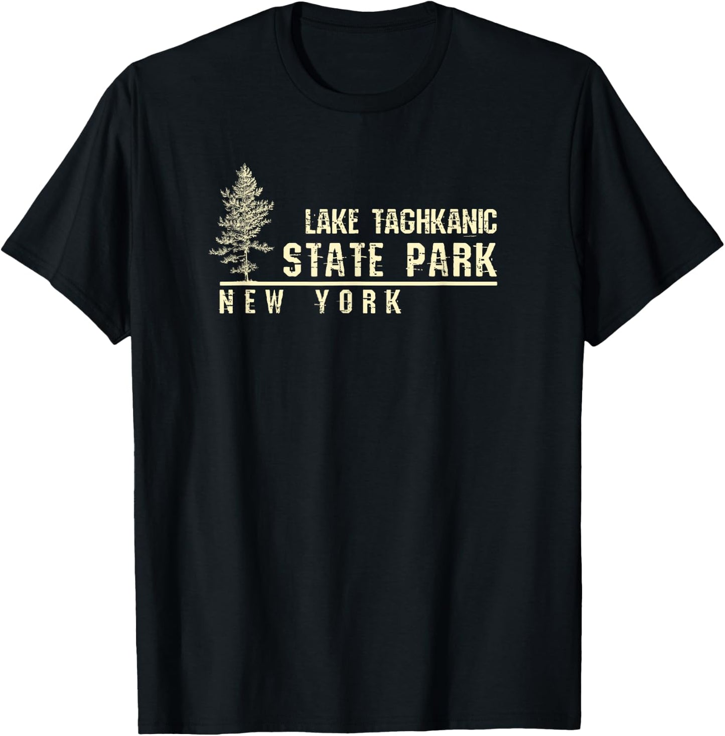 NY Souvenir Gift Lake Taghkanic State Park T-Shirt - T-Shirt | Black
