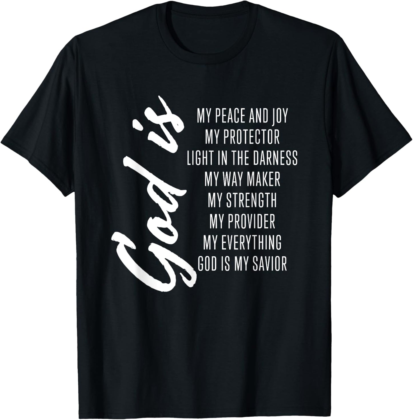 Cute Women's Christian Bible Verse Shirts Women Girls Gifts T-Shirt - T-Shirt | Black