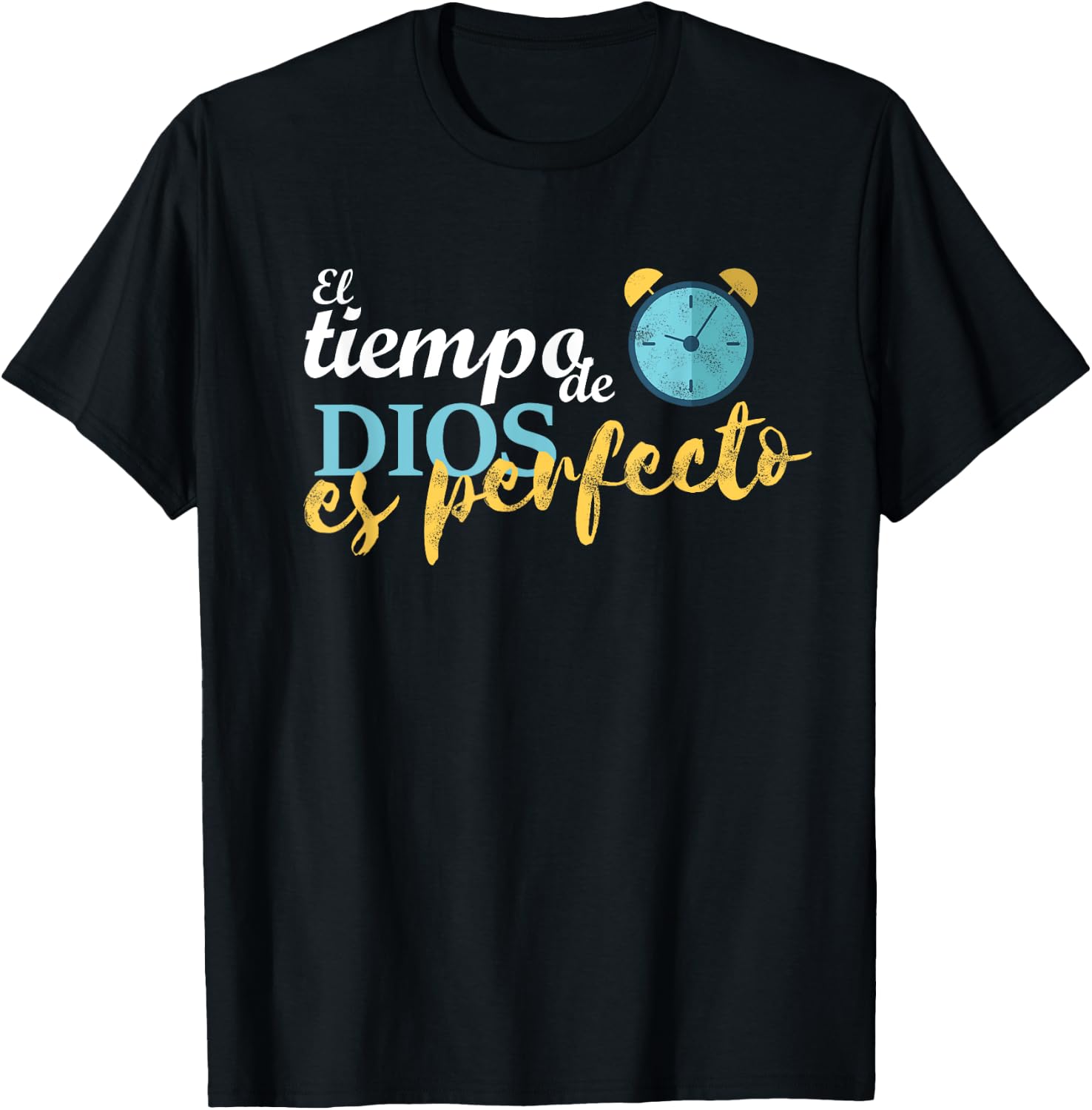 El tiempo de Dios es perfecto Jesus Cristo espanol spanish T-Shirt - T-Shirt | Black