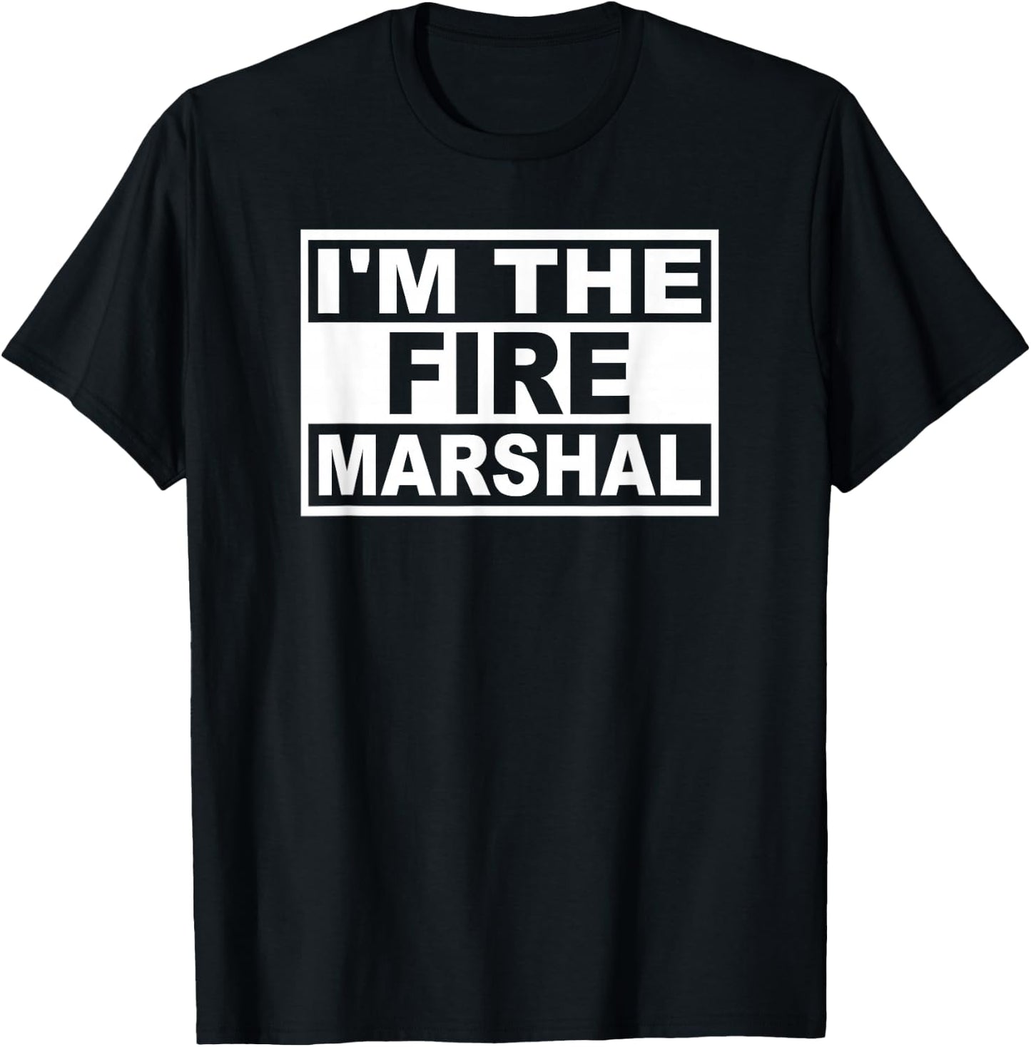 Fire Marshal Square Graphic T-Shirt - T-Shirt | Black