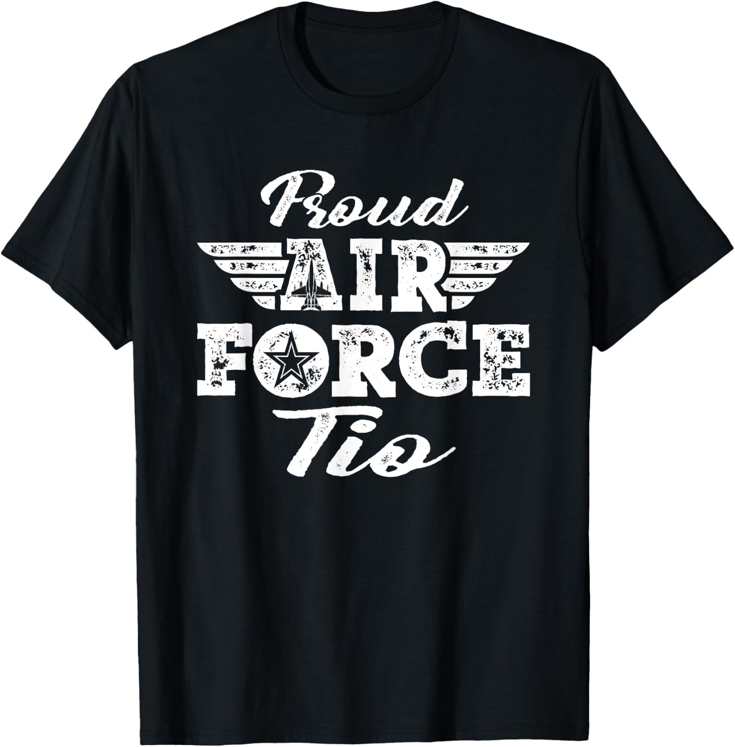 Proud US Air Force Tio - Pride Military Family Uncle Gifts T-Shirt - T-Shirt | Black
