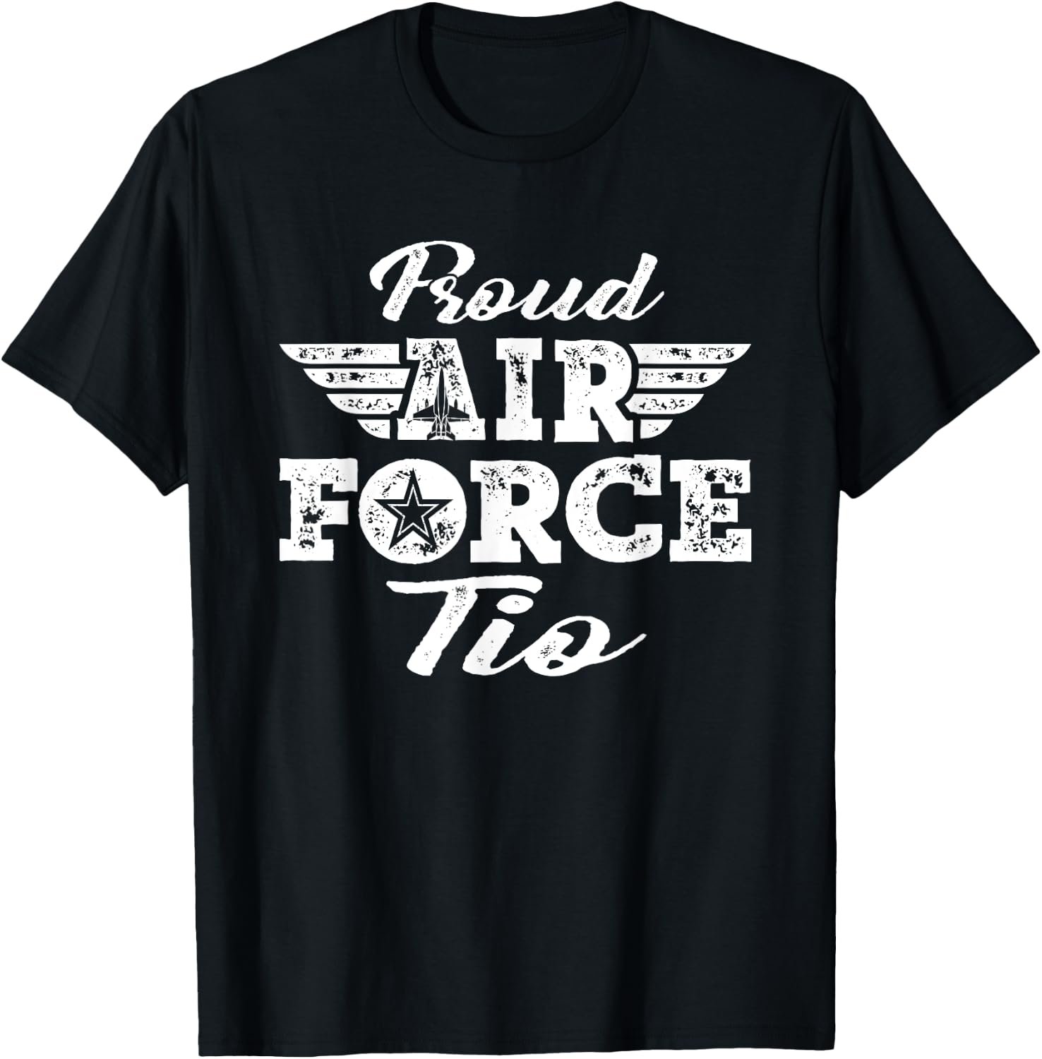 Proud US Air Force Tio - Pride Military Family Uncle Gifts T-Shirt - T-Shirt | Black