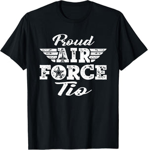 Proud US Air Force Tio - Pride Military Family Uncle Gifts T-Shirt - T-Shirt | Black