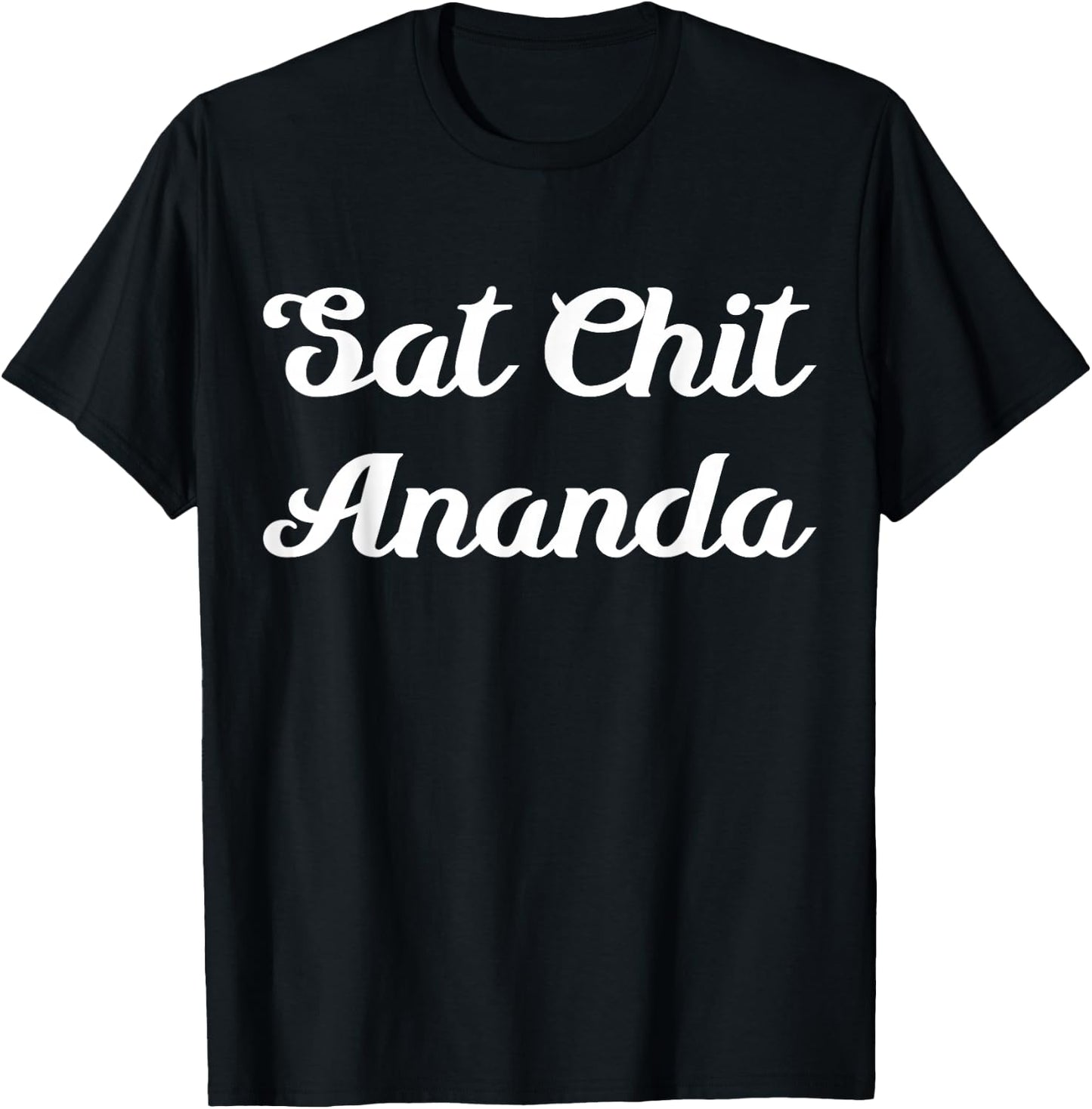 Sat Chit Ananda Mantra Satchitananda Hinduism Meditation T-Shirt - T-Shirt | Black