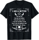 I Am A Witch - Pagan Witch Wicca Wiccan Shirt for T-Shirt - T-Shirt | Black